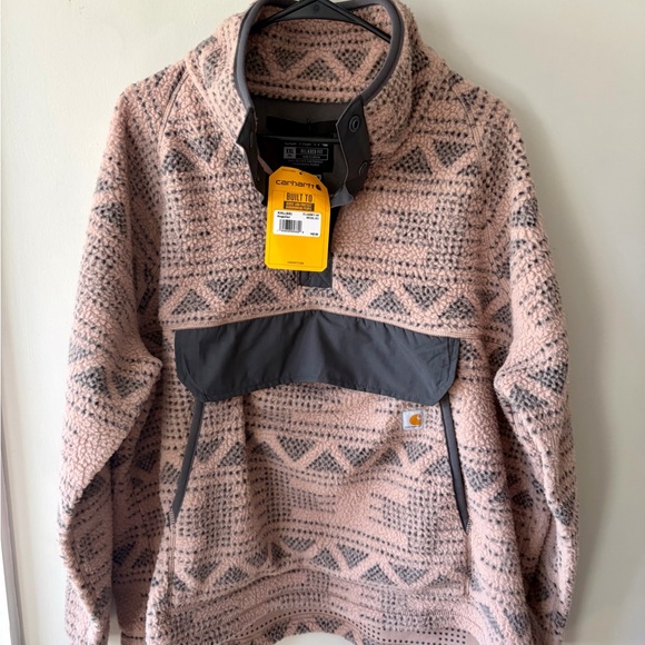 Carhartt Jackets & Blazers - Carhartt Sherpa Lined Pullover Jacket XXL NWT Aztec